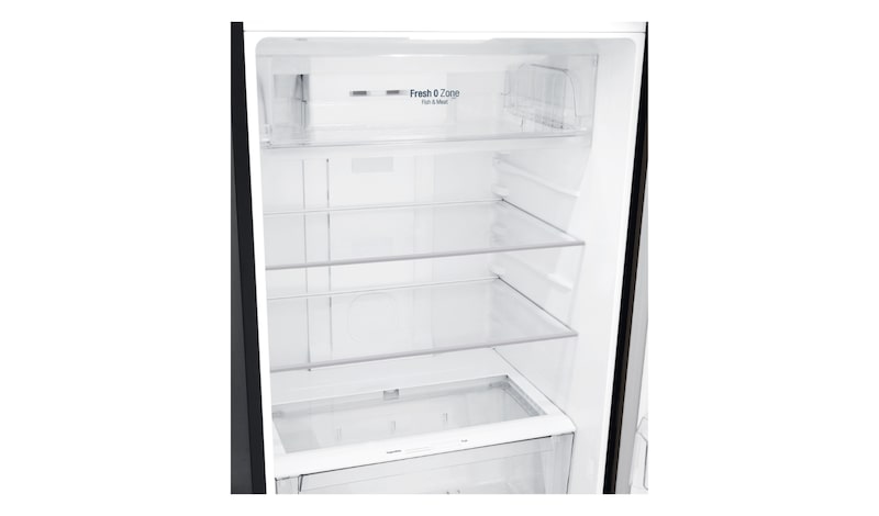 LG 441L Top Mount Fridge with Door Cooling+™ in Anti-fingerprint Black Steel, GT-442BTDC